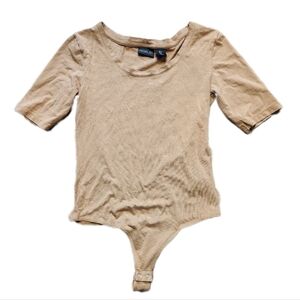 Rachel Zoe tan bodysuit Size Small
